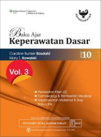 Image of Buku Ajar Keperawatan Dasar. Vol. 3