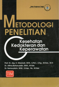 Image of Metodologi Penelitian Kesehatan Kedokteran dan Keperawatan