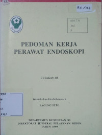 Image of Pedoman Kerja Perawat Endoskopi