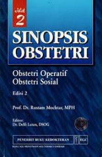 Image of Sinopsis Obstetri: Obstetri Operatif, Obstetri sosial
